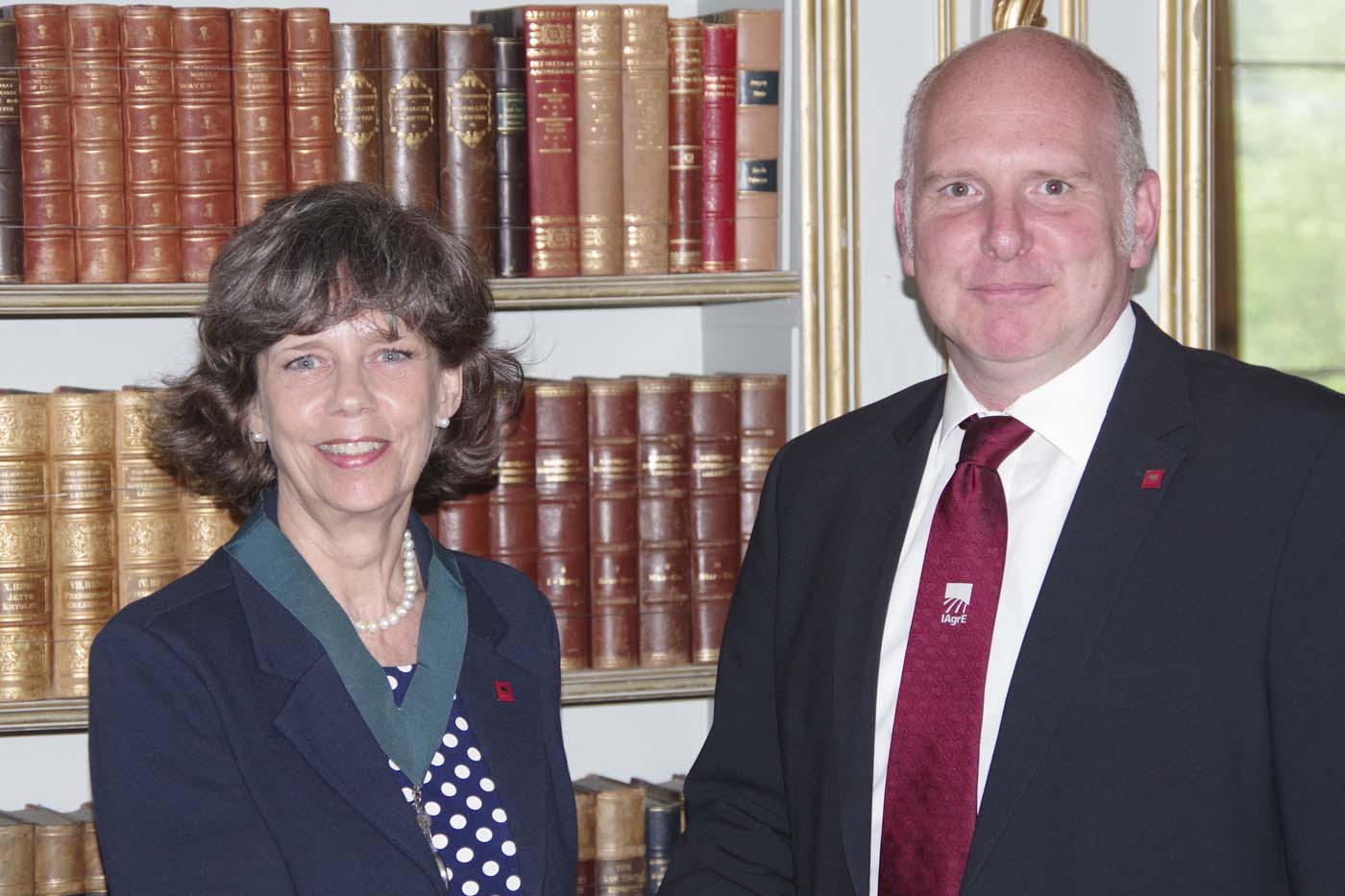 New President Jane Rickson with outgoing President Rob Merrall